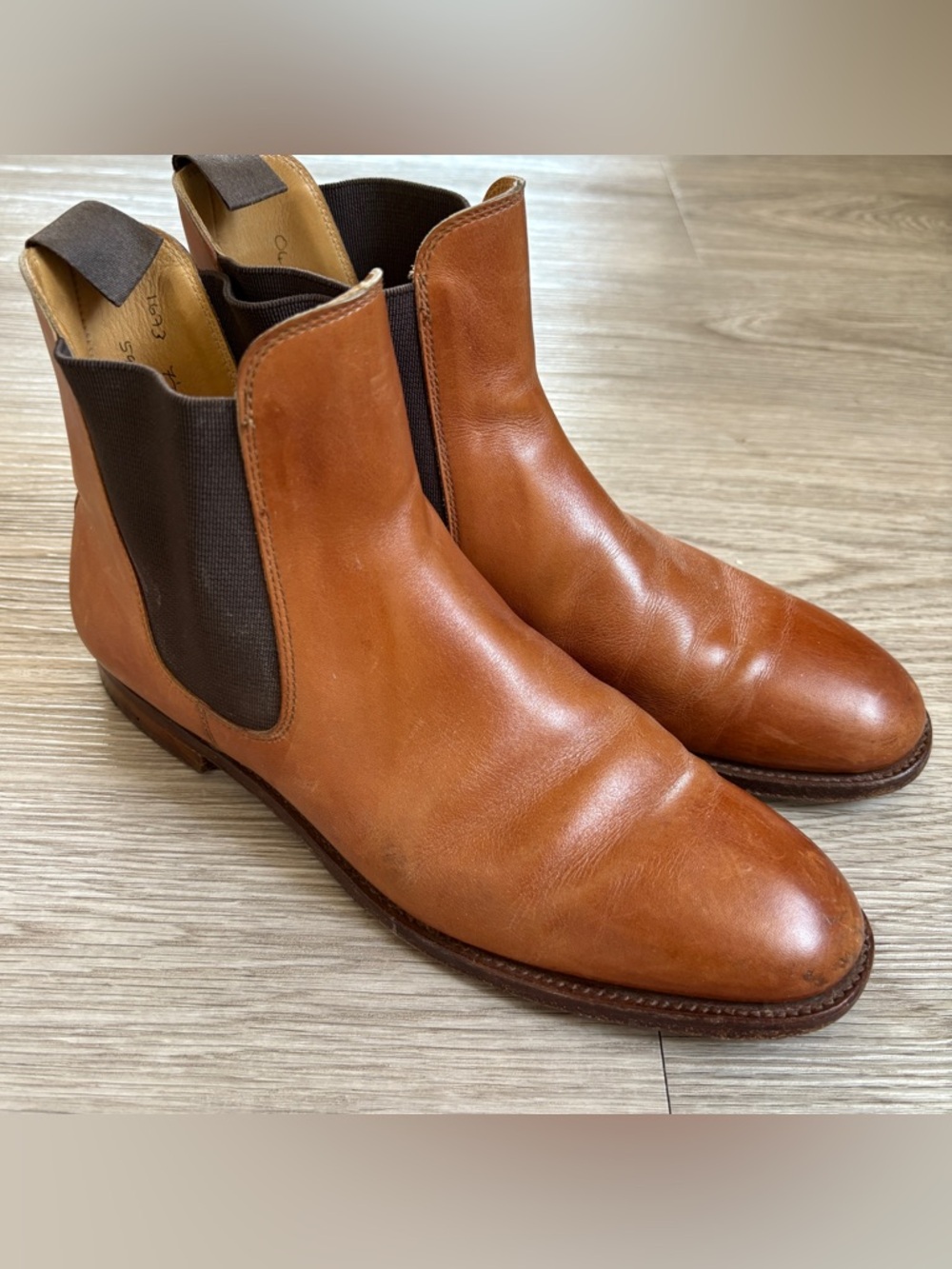 Peal & Co. Brooks Brothers Chestnut Brown Leather Chukka Boots